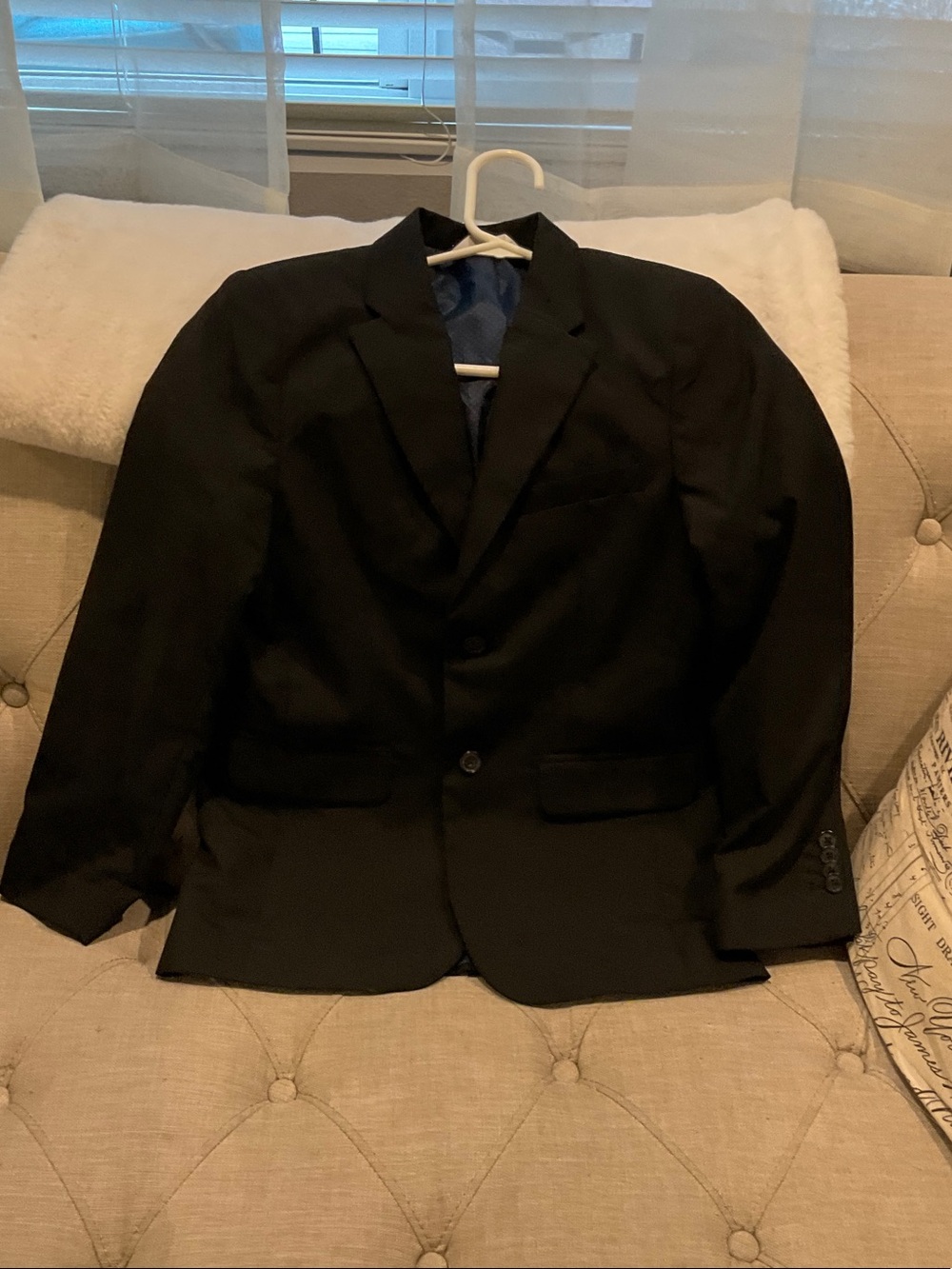Cat & Jack Men's Black Blazer with Blue Lining